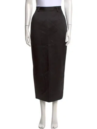 Pre-owned Mimchik Long Skirt In Black