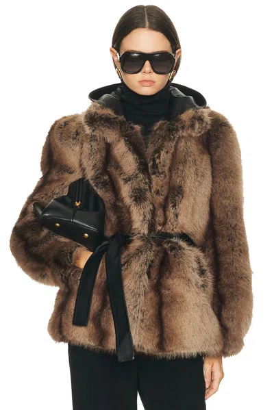 Mimchik Penny Coat In Brown