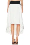 Mimchik Waterfall Skirt In White