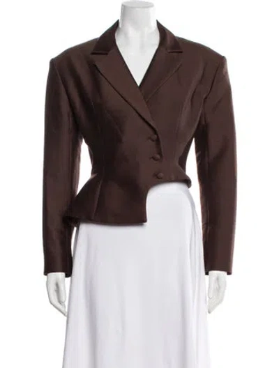 Pre-owned Mimchik Wool Evening Jacket In Brown