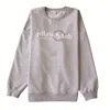 Mimhí Maison Women's Pilates Club Oversized Sweatshirt – Grey Melange Crewneck