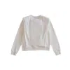 Mimhí Maison Women's Shoulder Pad Lauper Sweatshirt - White In White