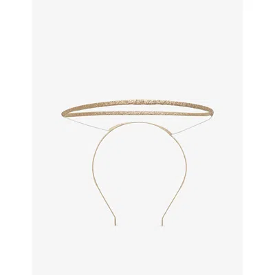 Mimi & Lula Kids' Shimmer Angel Halo Headband In Gold