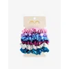 Mimi & Lula Bright Multi Dancing Queen Scrunches Set Of Six In Multi