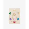 Mimi & Lula Bright Multi Heart Soft Jewellery Set In Multi