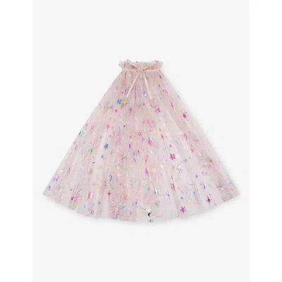 Mimi & Lula Kids' Celestial Star Mesh Cap In Pink
