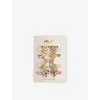 Mimi & Lula Eopard Mini Pack Of Eight Fabric Hair Clips Dark Neutral In Dark Neutral