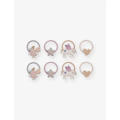 Mimi & Lula Kids' Dreamy Fairy Set Of Eight Hair Ties Pink Mult