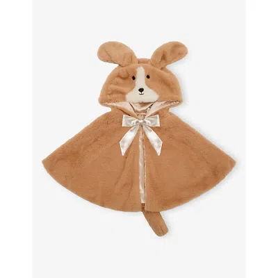Mimi & Lula Kids' Furry Puppy Cap In Brown