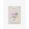 MIMI & LULA MIMI & LULA GIRLS MULTI KIDS MIXED ABSTRACT-PRINT PACK OF FOUR ACETATE HAIR CLIPS