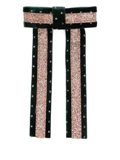 Mimi & Lula Kids' Glitter Bow Hair Accessory In Black