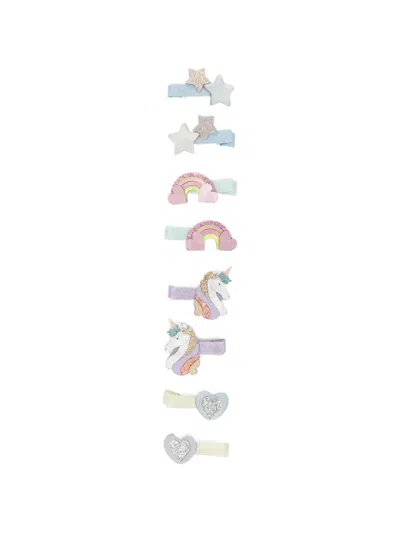 Mimi & Lula Glitter-embellished Unicorn Hair Clips In Pink
