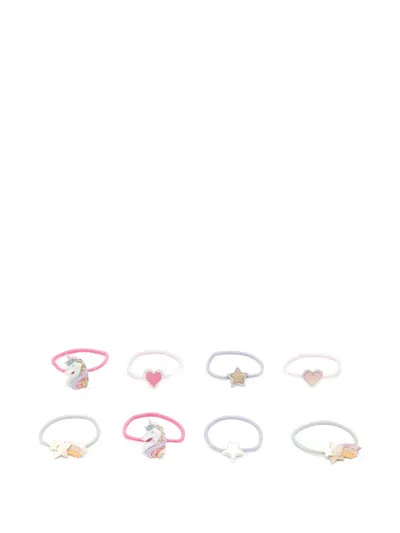 Mimi & Lula Glitter-embellished Unicorn Hair Ties In Purple