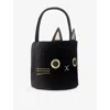 Mimi & Lula Black Cat Velvet Trick Or Treat Bag Halloween In Black