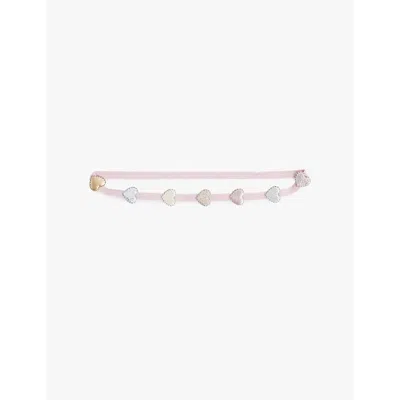 MIMI & LULA HEART ELASTICATED HEADBAND MULTI 