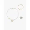 Mimi & Lula Ti Heart Pack Of Three Jewellery Set In Multi