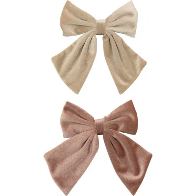 Mimi & Lula Kids' 2-pack Agnes Oversized Bows In Multi