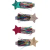 Mimi & Lula Kids' 4-pack Tinsel Star Clic Clacs Hair Clips In Multi