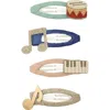 Mimi & Lula Kids' 5-pack Music Clic Clacs Hair Clips In Multi