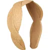 Mimi & Lula Kids' Alice Twist Raffia Headband In Sand