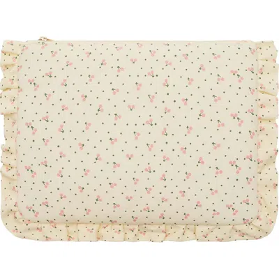 Mimi & Lula Kids' Cherry Print Clutch In Sand