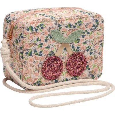 Mimi & Lula Kids' Floral Cherries Bag In Light/pastel Pink
