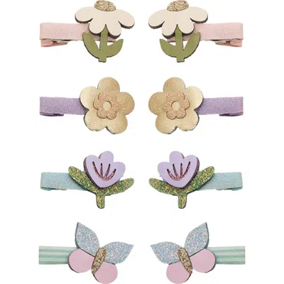Mimi & Lula Kids' Flower Garden Assorted 8-pack Mini Hair Clips In Multi