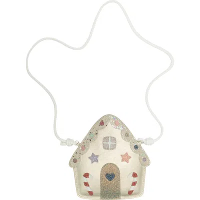 Mimi & Lula Kids' Gingerbread House Crossbody Bag In Gray