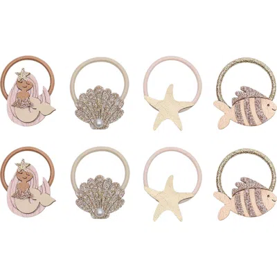 Mimi & Lula Kids' Mermaid Assorted 6-pack Mini Ponytail Holders In Multi