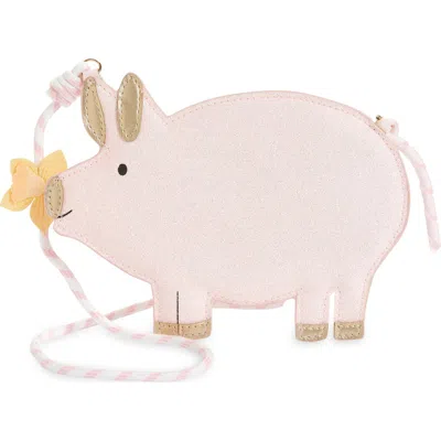 Mimi & Lula Kids' Penelope Pig Crossbody Bag In Pink