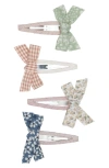 MIMI & LULA KIDS' PRARIE ASSORTED 4-PACK HAIR CLIPS