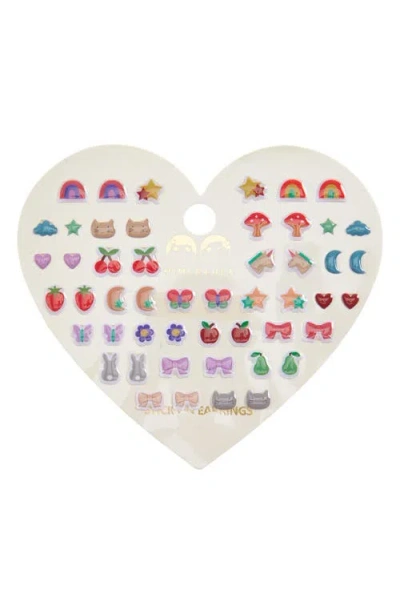 Mimi & Lula Kids' Set Of 25 Assorted Earrings In Multi