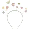 Mimi & Lula Kids' Spring Meadow Headband In Light Green/pastel Pink