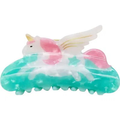 Mimi & Lula Kids' Unicorn Claw Clip In Blue