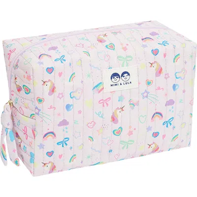 Mimi & Lula Kids'  My Unicorn Washbag In Pattern