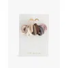 Mimi & Lula Ti Mini Towelling Pony Hair Ties In Multi