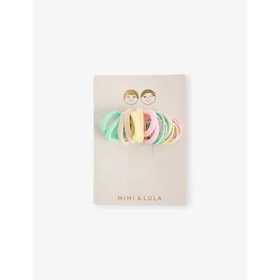Mimi & Lula Kids' Pastels Pastel Mini Pack Of 20 Elasticated Ponies