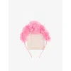 Mimi & Lula Pink Flower Tulle Headdress In Pink
