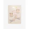 Mimi & Lula Pink Multi Fairy Clic Clacs Pack Of Four Hair Clips In Pink Multi