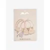 Mimi & Lula Pink Multi Fairy Ponies Pack Of Four Elasticated Hair Ties In Pink Multi
