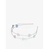 Mimi & Lula Pink Multi Heart Double Alice Headband In Pink