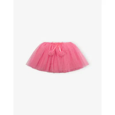 Mimi & Lula Kids' Ruffled-flower Tulle Tutu Pink