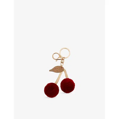 Mimi & Lula Kids' Pom Cherries Keyring Red