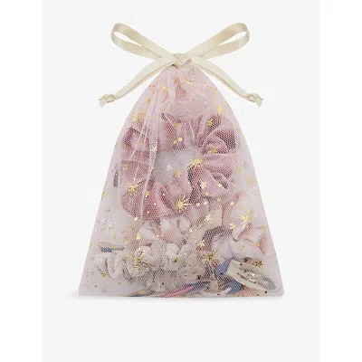 Mimi & Lula Kids' Pretty In Pink Hair Accessories Mesh Pouch