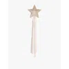 Mimi & Lula Ti Pretty Star Glitter-embellished Fabric Fairy Wand In Multi