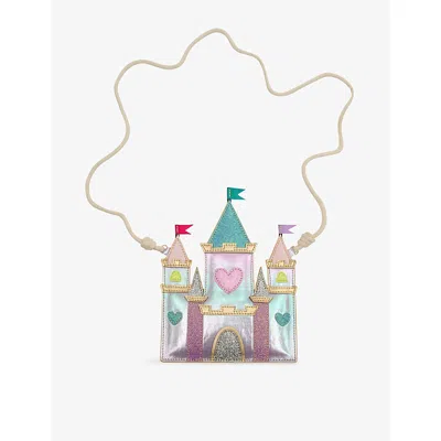 Mimi & Lula Kids' Rainbow Castle Faux-leather Cross-body Bag Mult In Multi