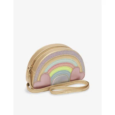 Mimi & Lula Kids' Rainbow Faux-leather Cross-body Bag In Blue