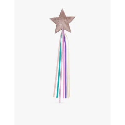 Mimi & Lula Kids' Ti Rainbow Star Glitter-embellished Fabric Fairy Wand In Multi