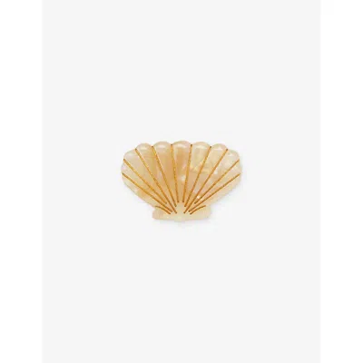 Mimi & Lula Kids' Shell Acetate Hair Clip In Gold