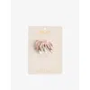 Mimi & Lula Shimmer Heart Mini Ponies Hairbands Set Of Eight In Multi